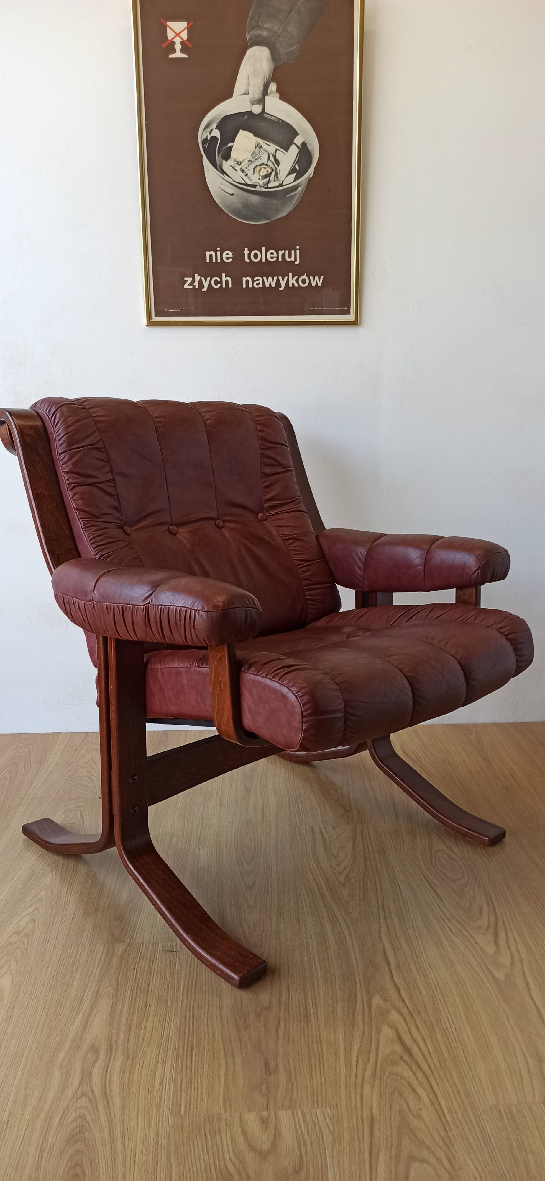 Fauteuil scandinave pour Ekornes vers les années 1970.