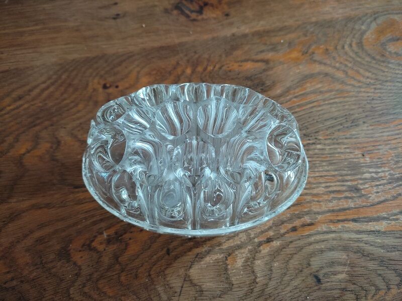 Glass flower spike Oval old vintage deco dp1021f60