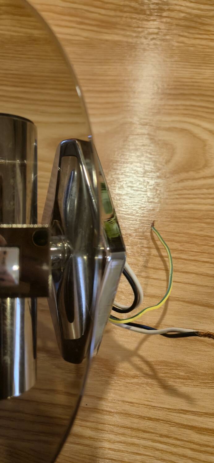 Stunning smoked glass wall sconces from the 1970s.