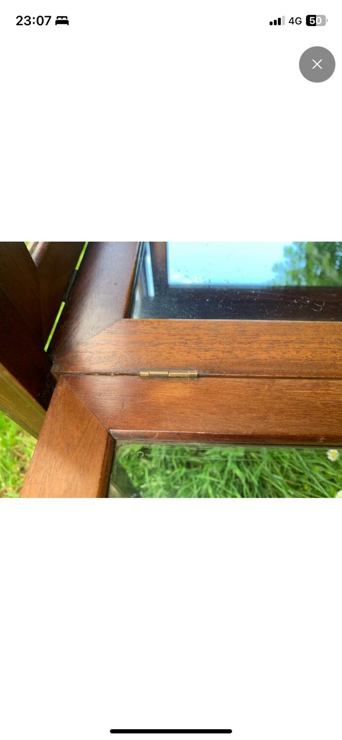 Glass tea table with its tray