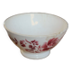 Bol sur pied fleur rouge Digoin Sarreguemines