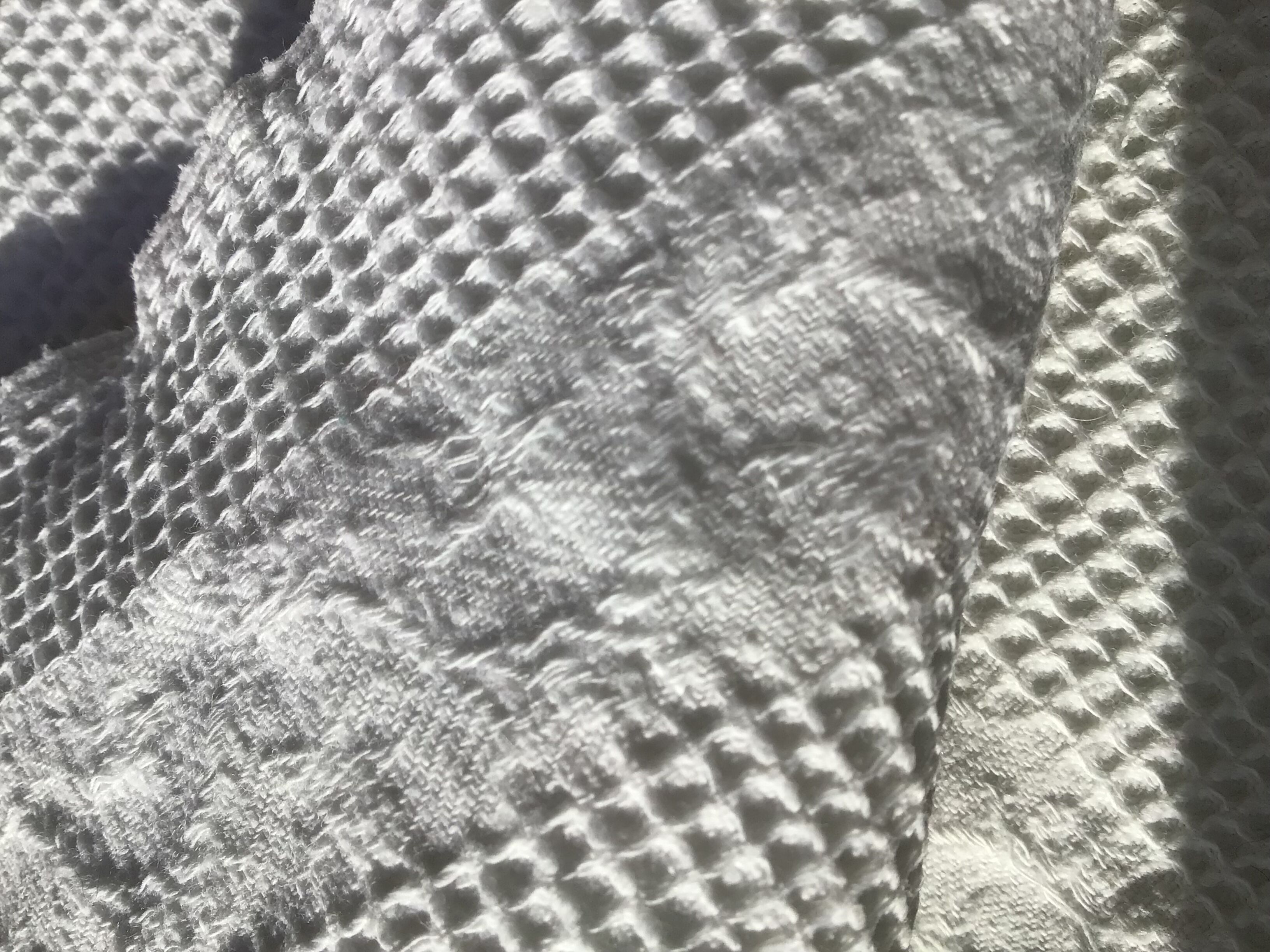 Monogram towel AB honeycomb cotton fringed old