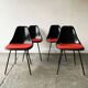 Set 4 mid century 1960’s chairs by Maurice Burke for Arkana