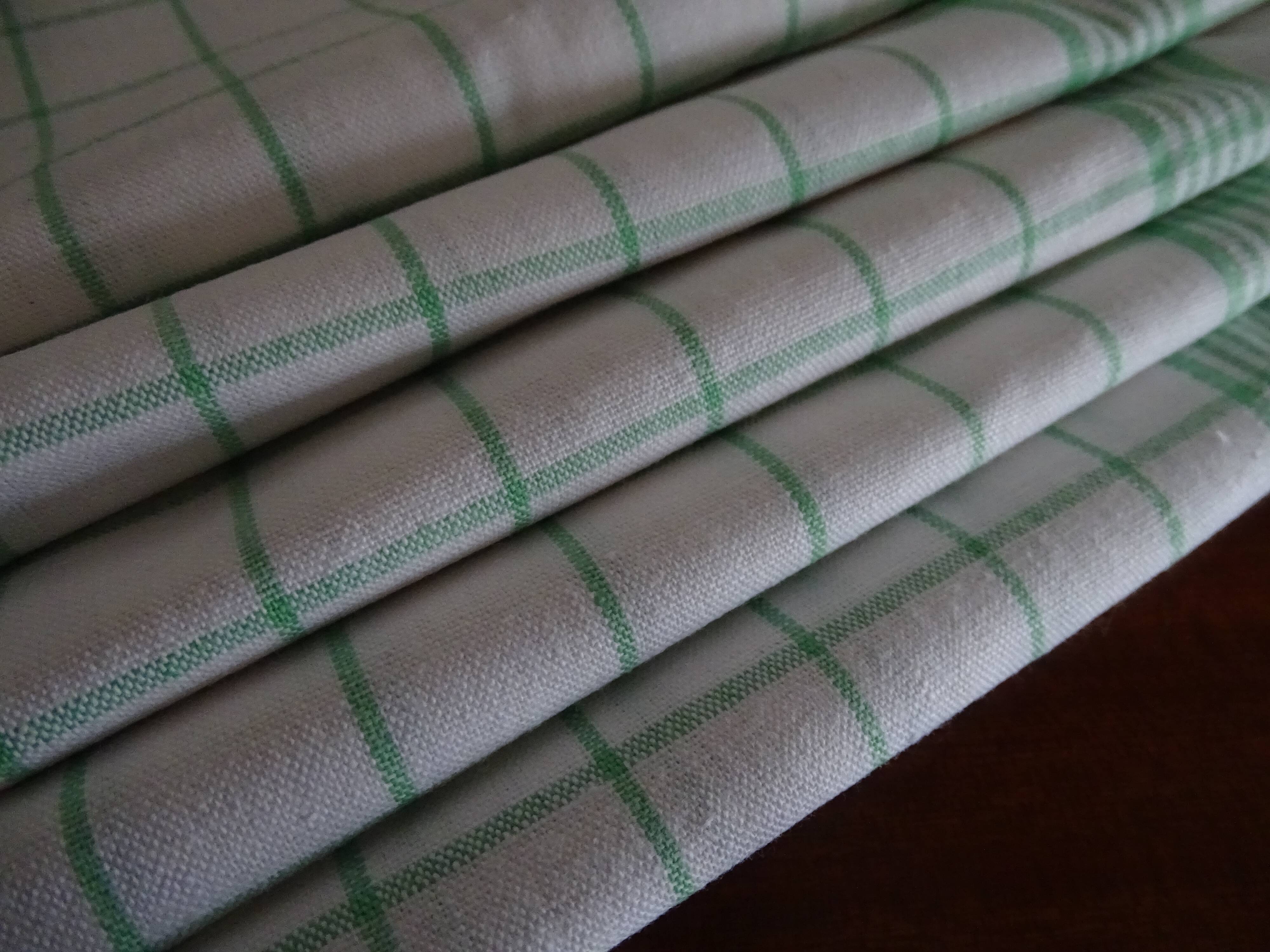 Lot 5 vintage antique tea towels 75 x 50