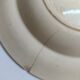 Hollow decorative plate Choisy-le-Roi black flowers and border