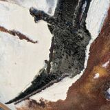 Brutalist table signed