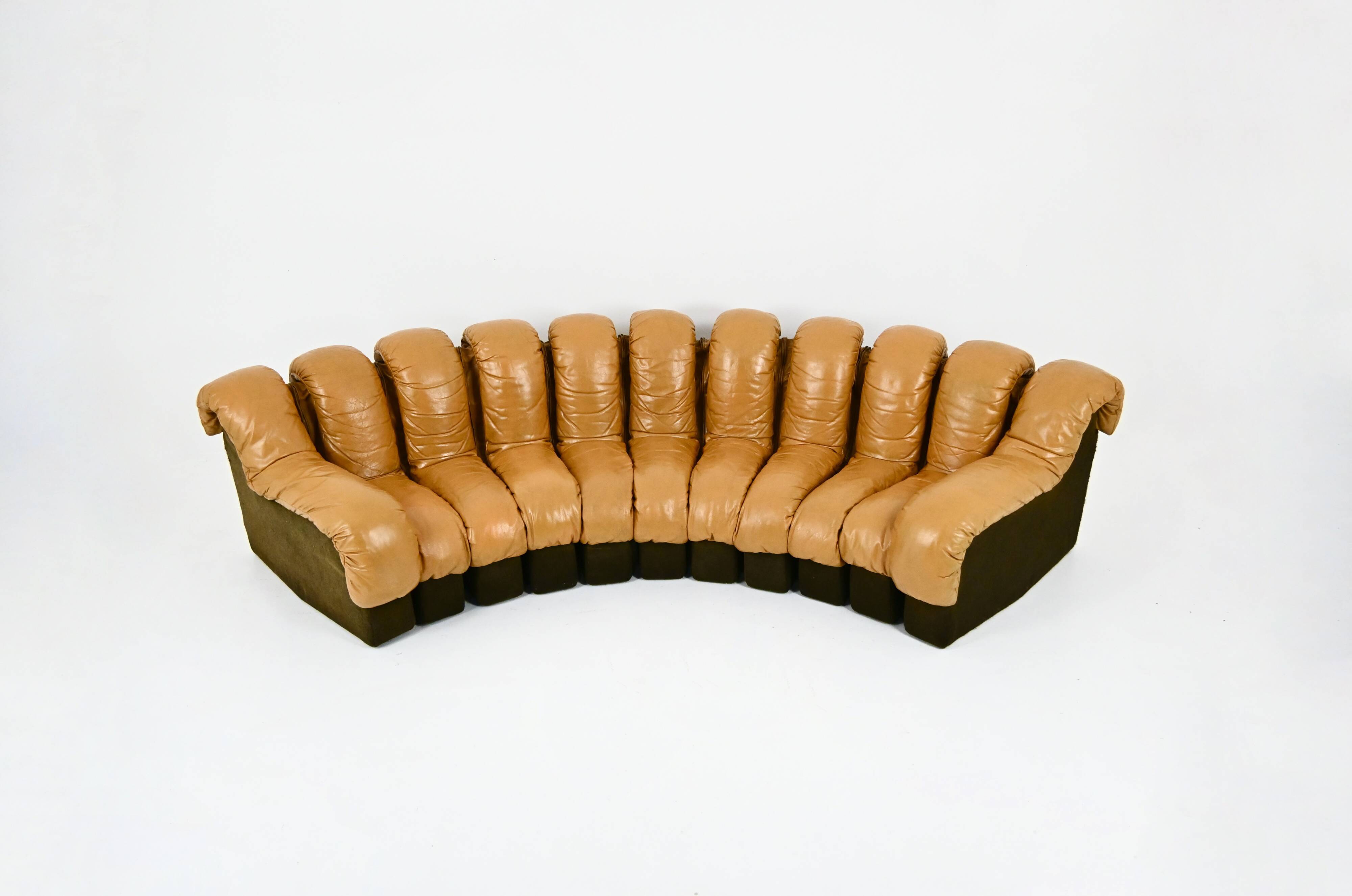 DS-600 sofa by Berger, Peduzzi, Vogt & Ulrich for De Sede, 1970s