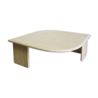 Travertine coffee table