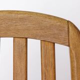 Set of 5 Dyrlund Oak Armchairs, Danish Mid Century Dining Chairs 1970s