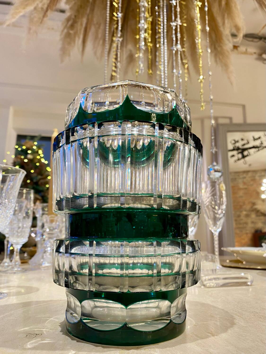 Val Saint Lambert crystal vase