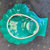 Empty pocket in the shape of a shell enamelled ceramic slurry signed SYlvio vintage
