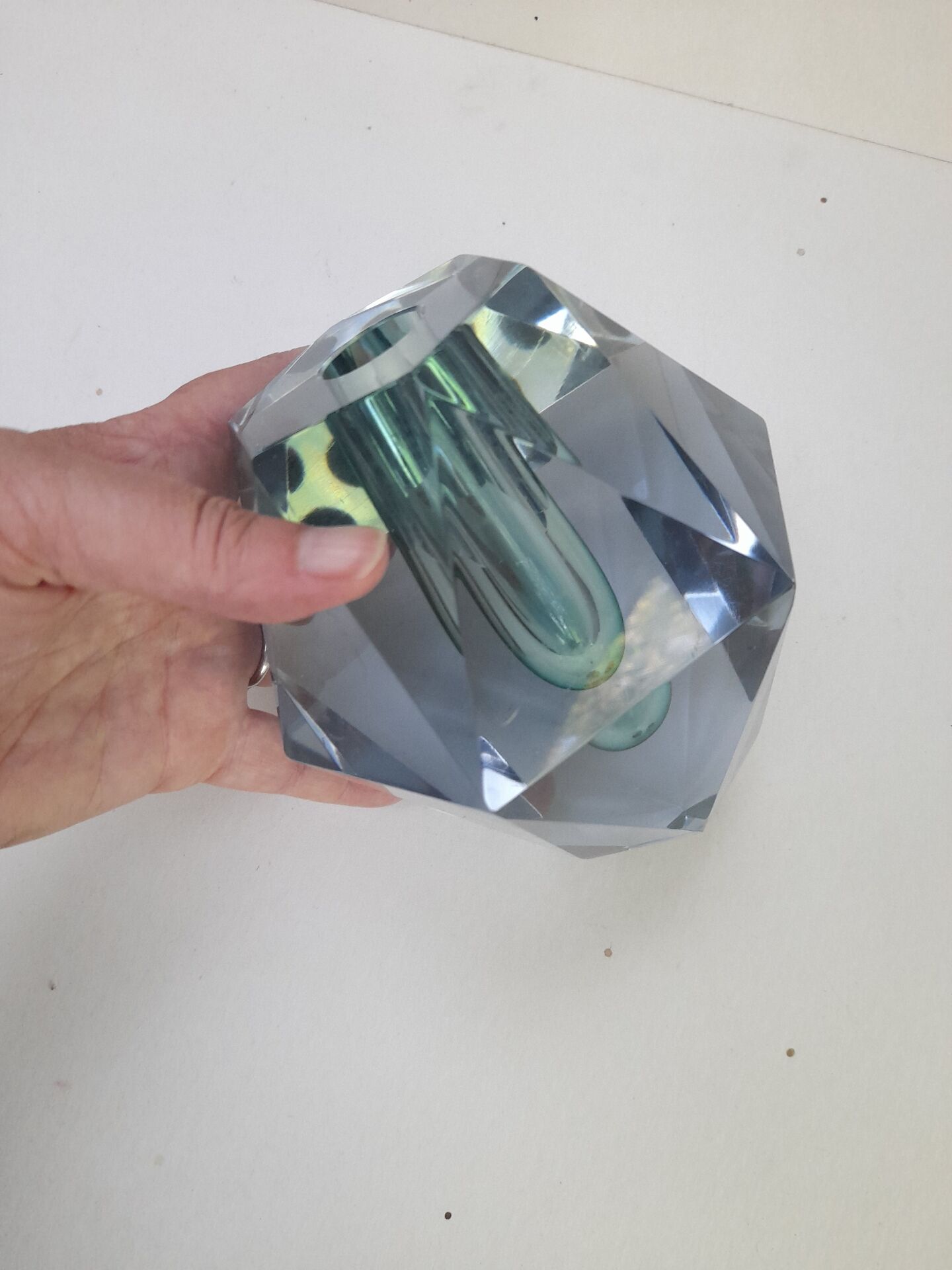 Facet vase Asta Strömberg signed