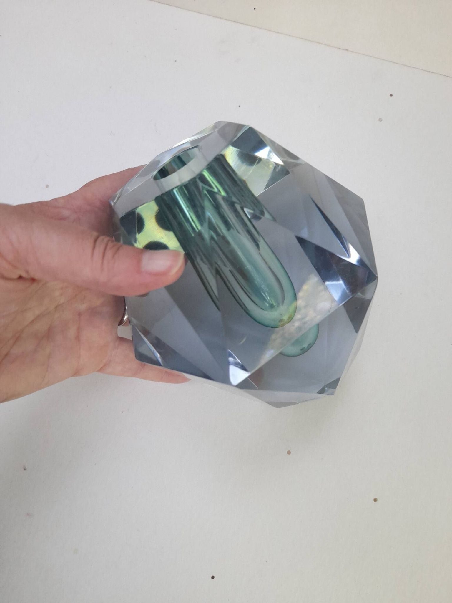 Facet vase Asta Strömberg signed