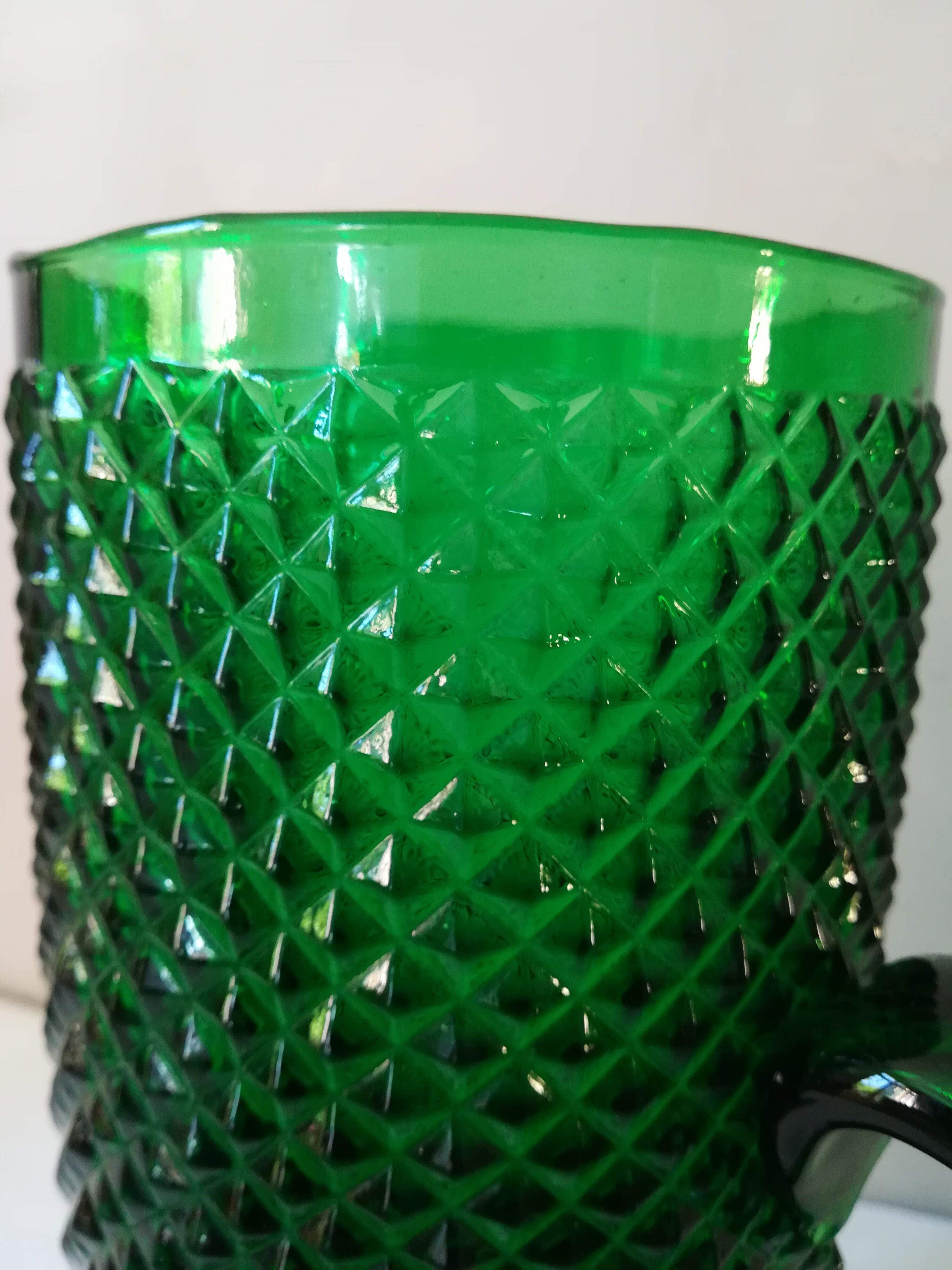 Carafe pointes de diamants Empoli