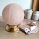 Pink art deco table lamp