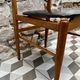 1960s Scandinavian chair in black vinyl