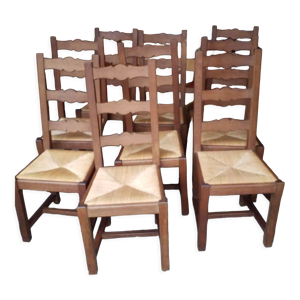 suite de 9 chaises