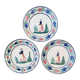 Lot de 3 assiettes HB Quimper