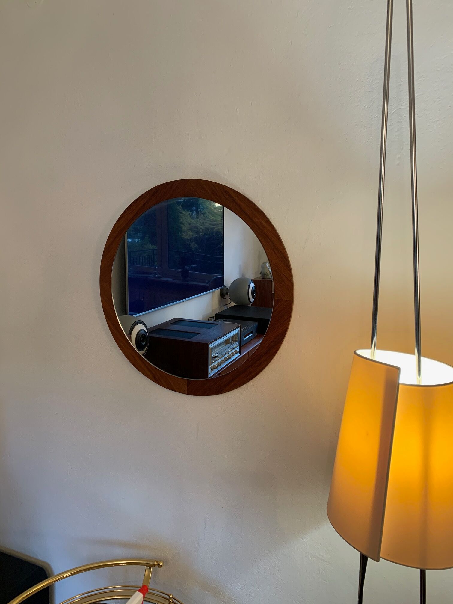 Mirror, Denmark, 1960s 64cm