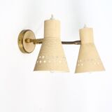 Italian wall lamp double flexible 1950