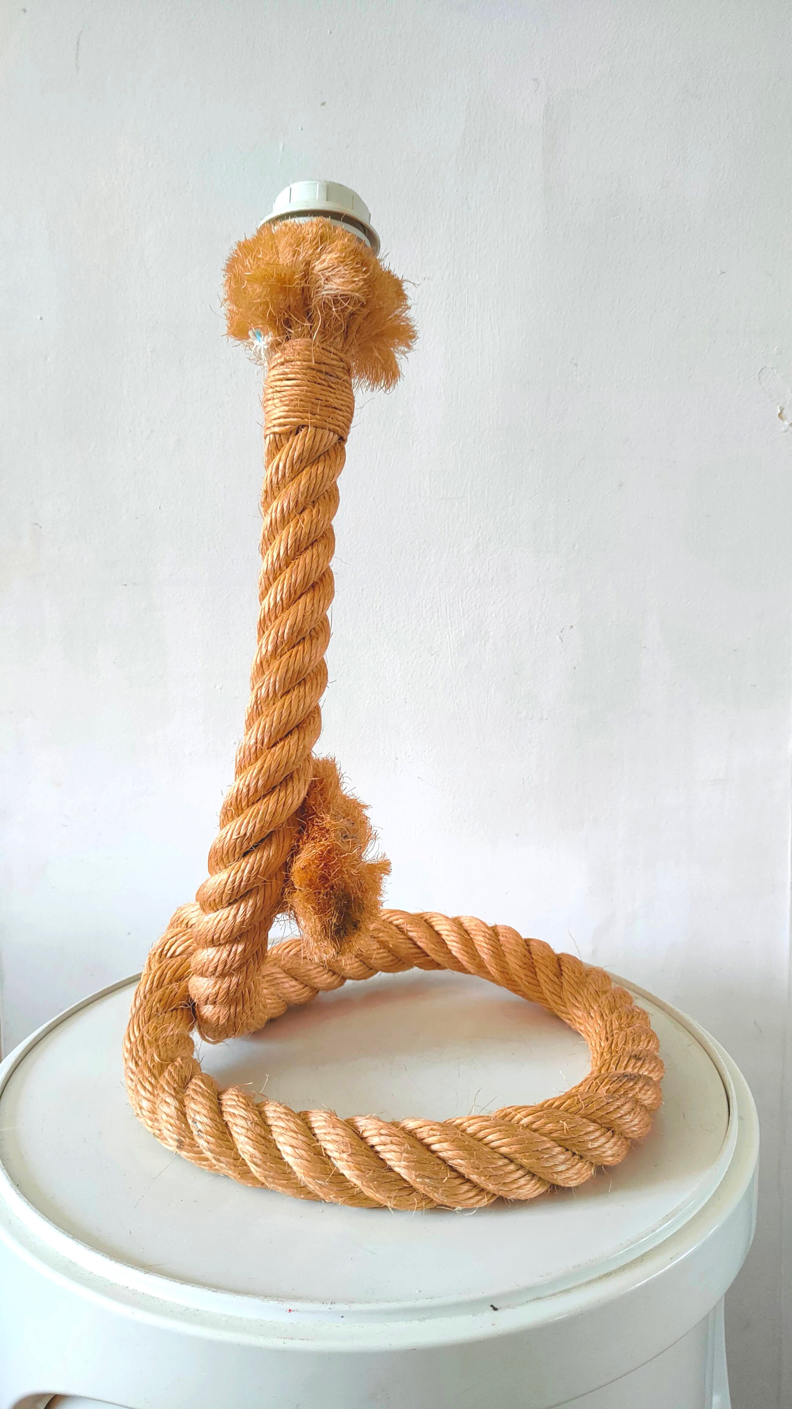 Rope lamp base