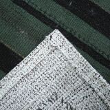 Green & Black Vintage Kilim Rug, 86x86Cm