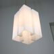 Vintage italian plexiglass tower pendant lamp
