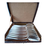 12 Silver-plated Dessert Spoons 60 g Maison Apollo.