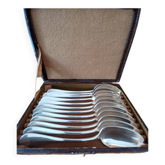 12 Silver-plated Dessert Spoons 60 g Maison Apollo.