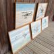 Ensemble de 5 affiches anciennes US military aircraft