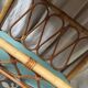 Bedside or rattan magazines rack in mint color