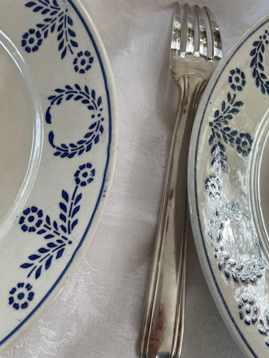 4 Luneville flat plates dating from 1890