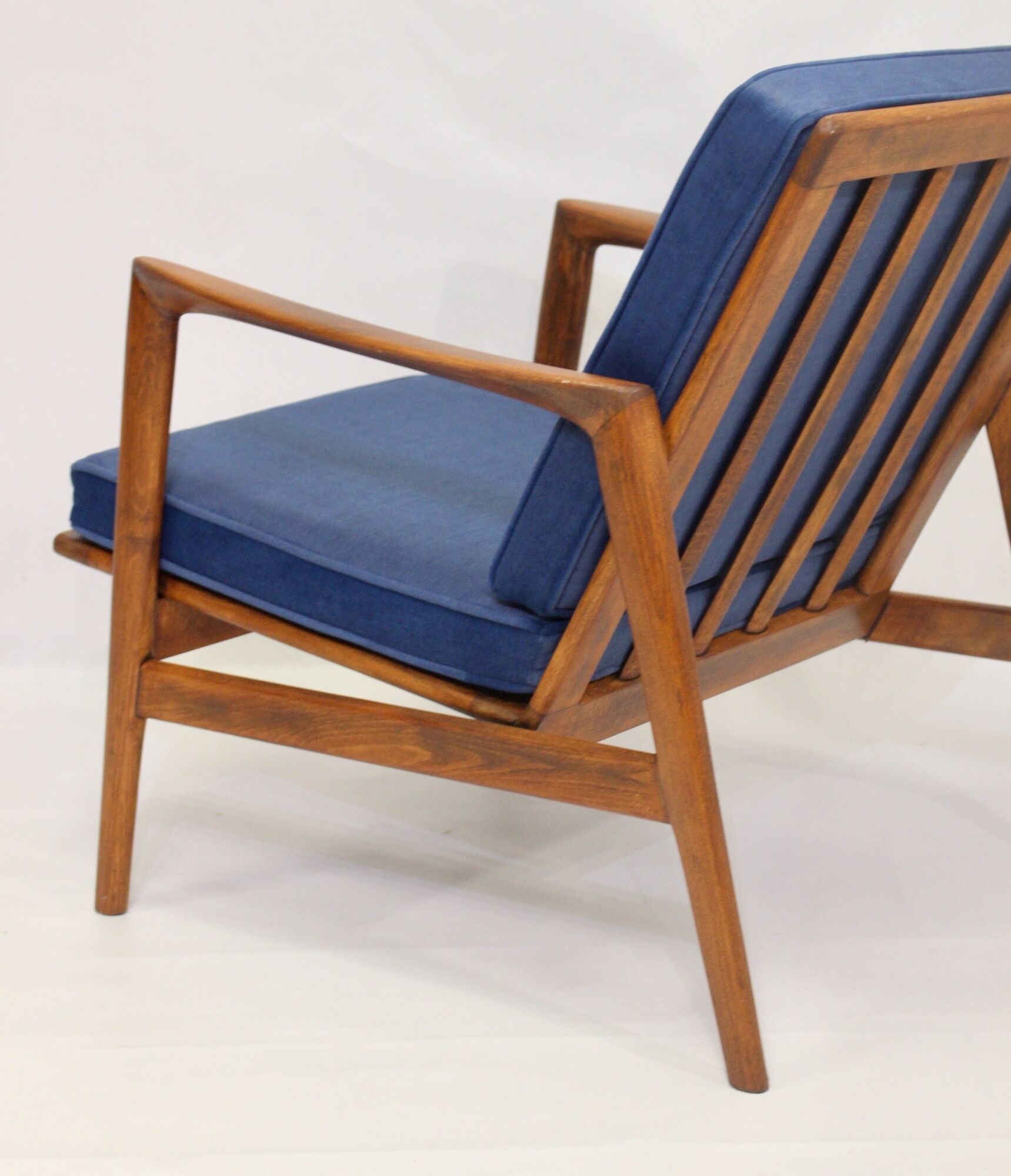 Chair by Stefan de Swarz-dzkie Fabryki Mebli, 1960 blue