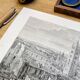 The Cathedral of Siena, Italy. Printed illustration from 1866.