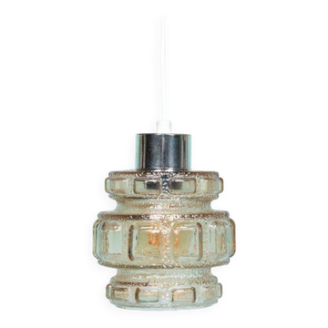 Suspension en verre vintage années 60/70, suspension en verre Suède