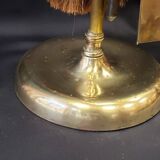 Brass fireplace set with 4 accessories.