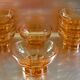 8 vintage pink moulded glass bowls from the 1940s-50s.
