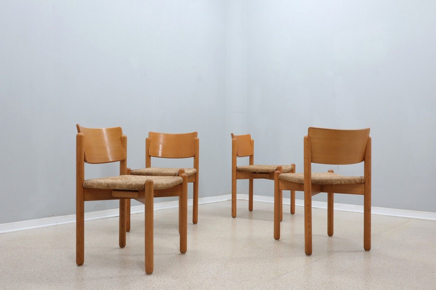 Vintage original set of 4 dining chairs