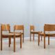 Vintage original set of 4 dining chairs