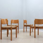 Vintage original set of 4 dining chairs