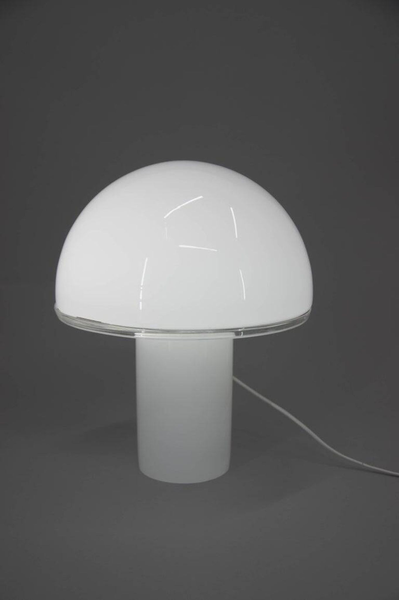 Large Italian Opaline Glass Table or Floor Lamp by Fontana Arte, 2010s