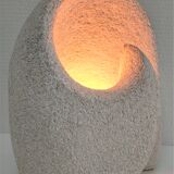 Lamp stone carved design 70s