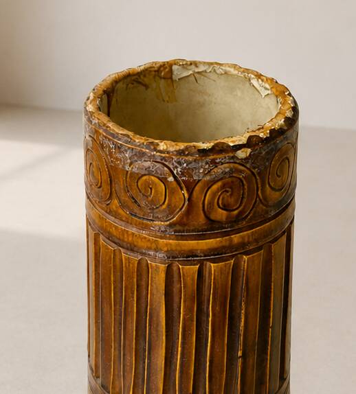 Large Brutalist ceramic by Marius & Huguette Bessone Vintage 1960
