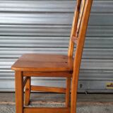 Set of 4 vintage solid wood chairs