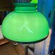 Lampe verte en opaline