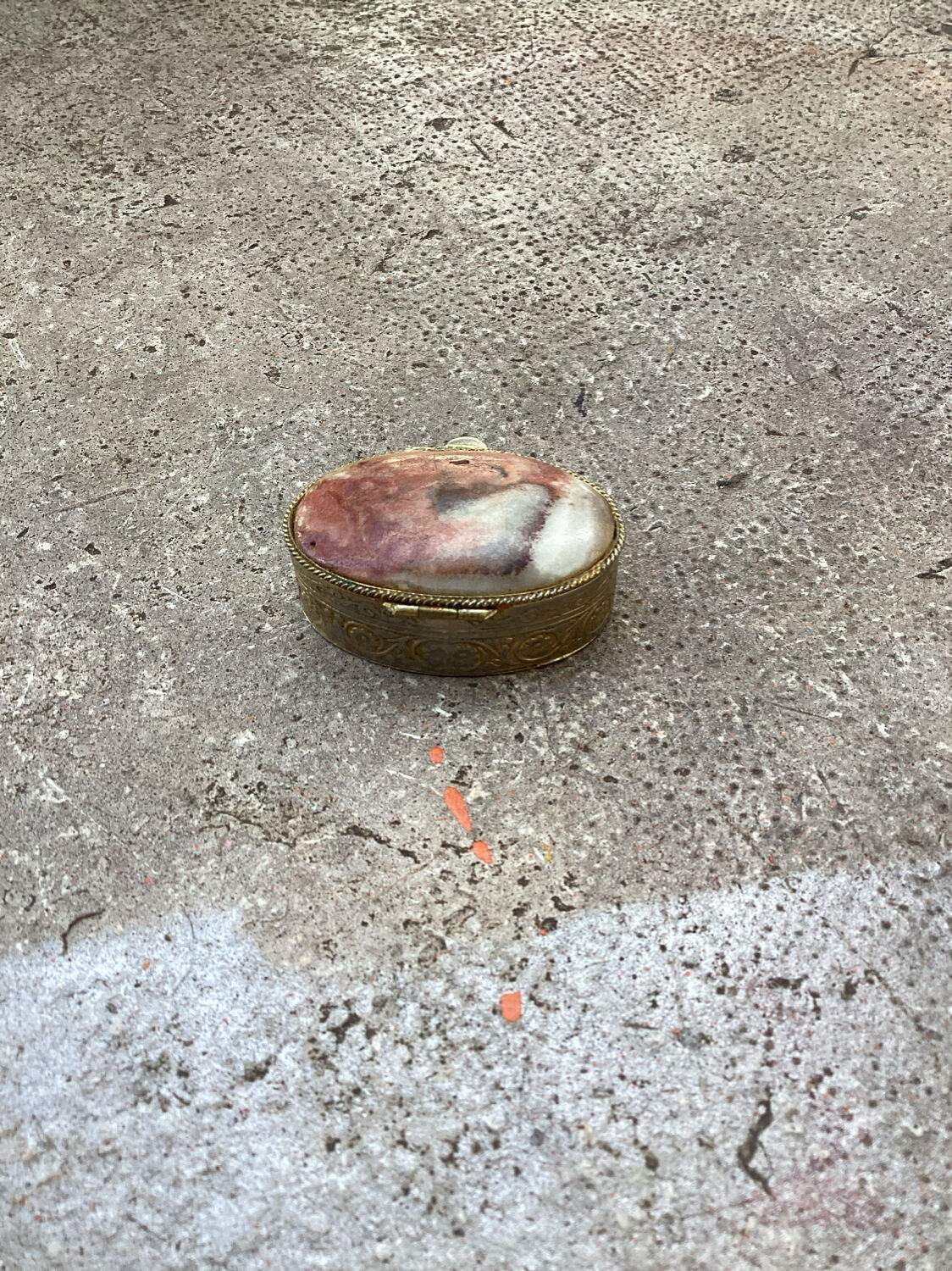 Old metal and stone pillbox