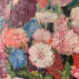 Bouquet of flowers signed old painting