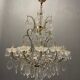 Italian crystal murano glass chandelier, 1950s