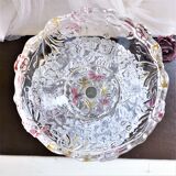 Pedestal fruit cup in blown glass