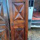 2 paires de portes 19 ème en noyer